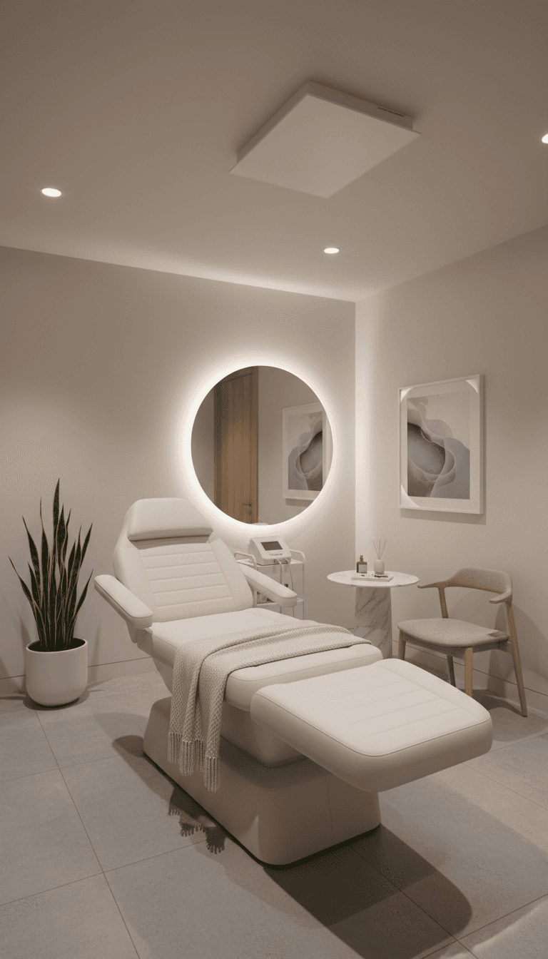 Bright, fully equipped treatment room at Ever Beauty Clinic