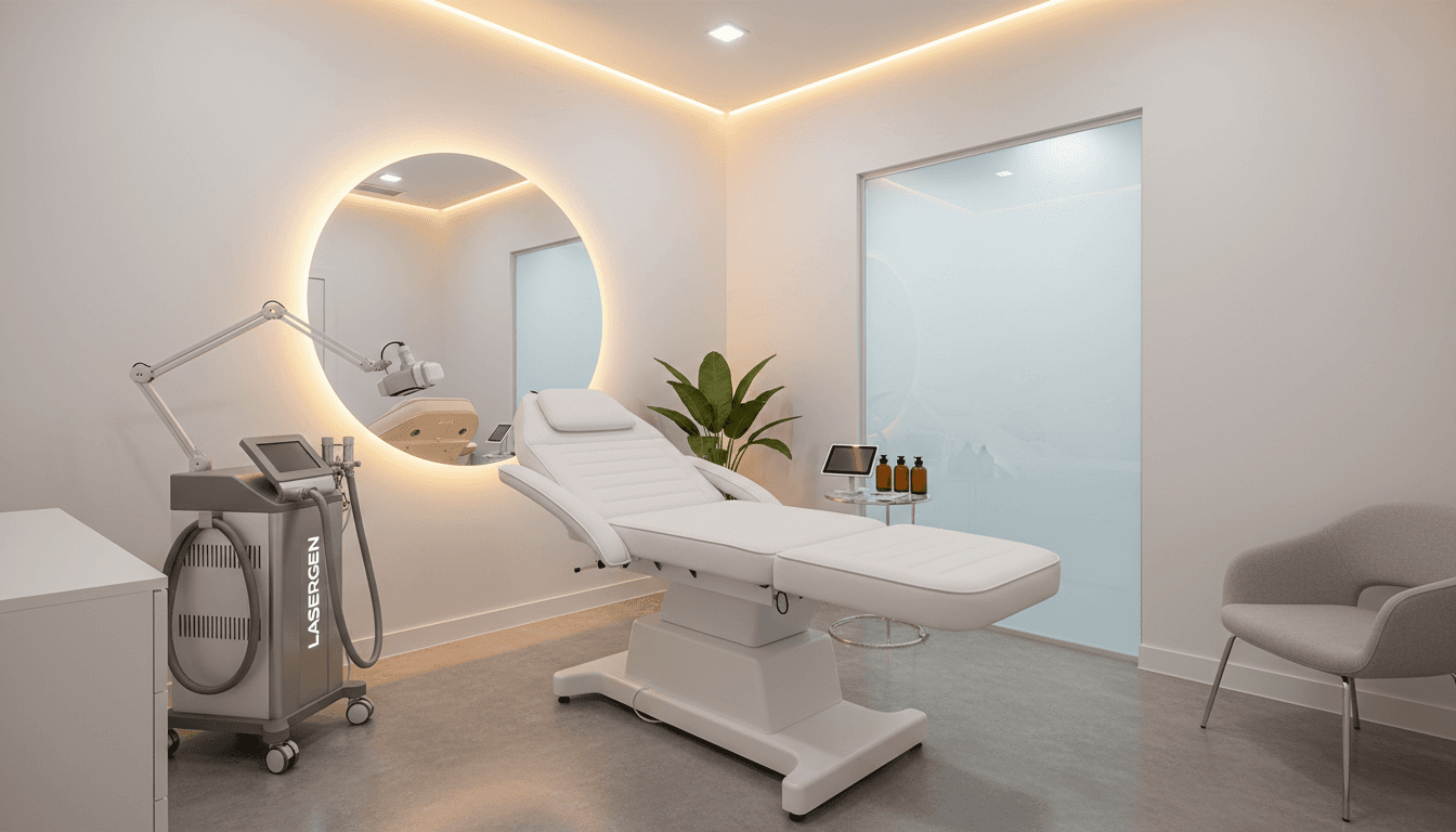 Laser hair removal treatment room at Ever Beauty Clinic