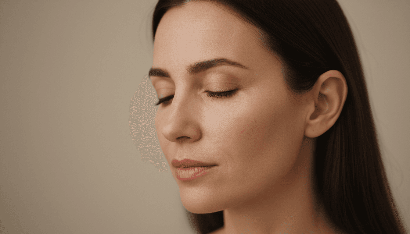 Close-up of fine lines around eyes before PicoWay treatment