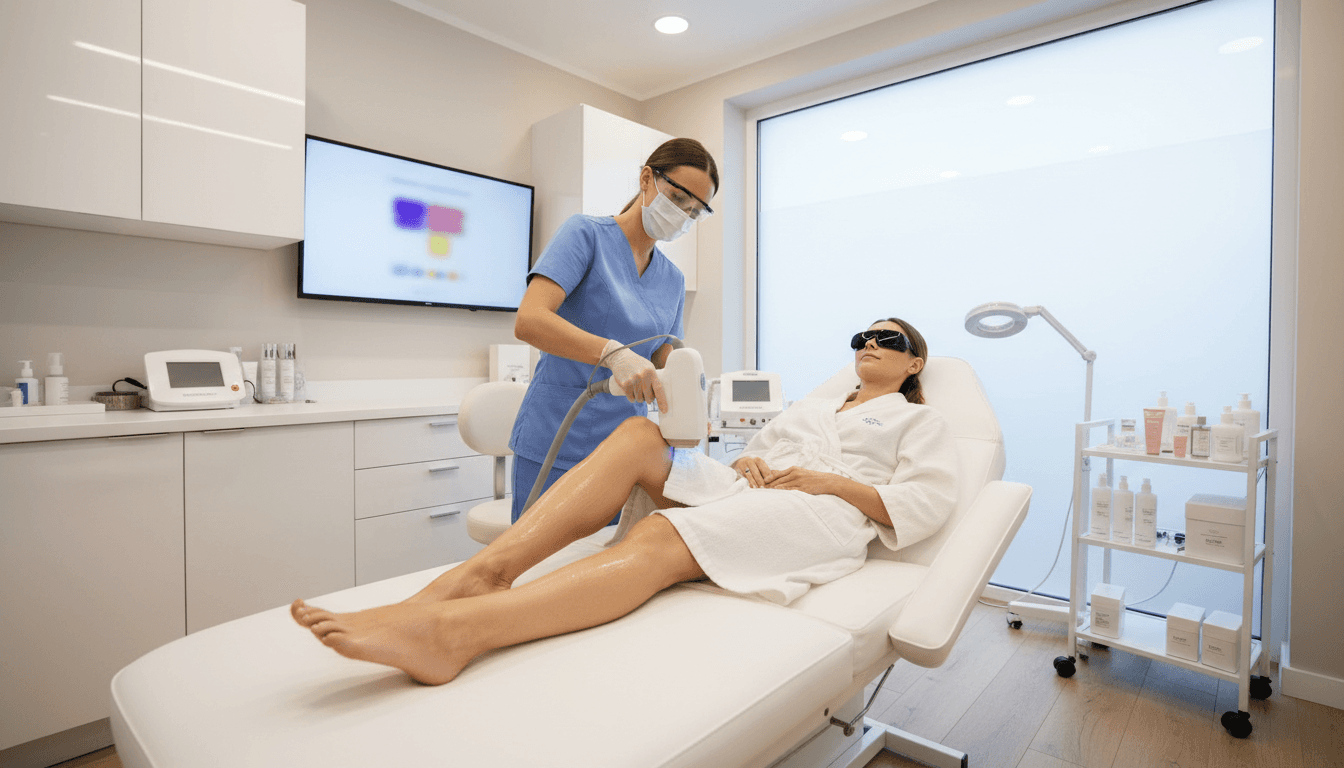 Full leg laser hair removal treatment in Scarborough clinic