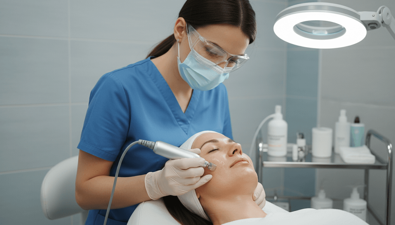 Microneedling with PRP treatment