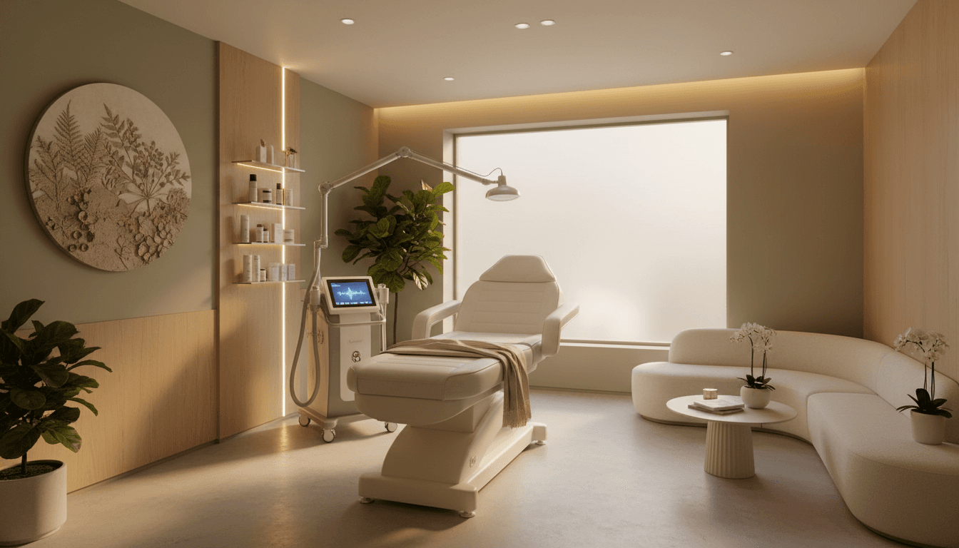 Clean and professional medical aesthetics treatment room