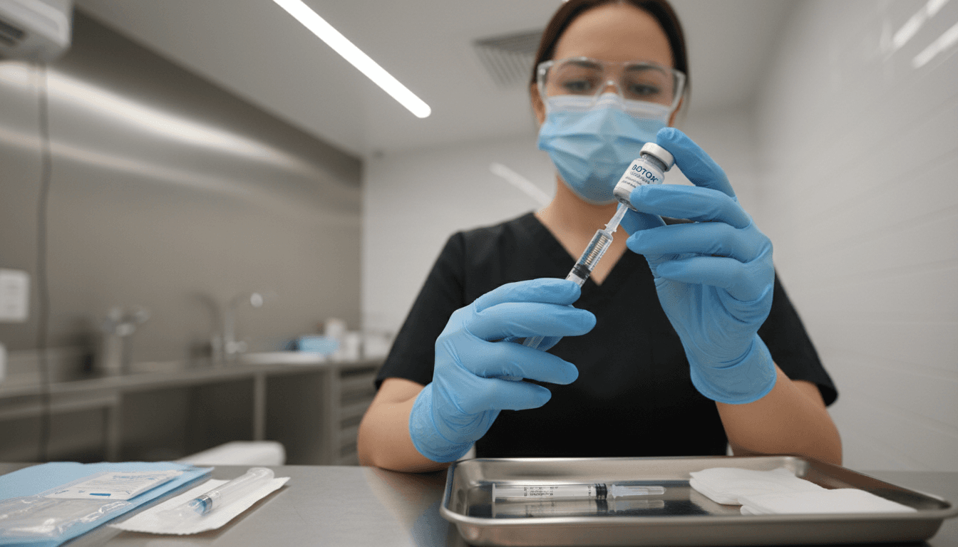 Botox and Dysport treatment preparation